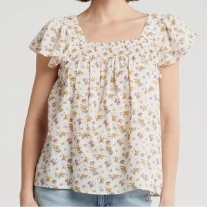 NWOT Lucky Brand Floral Print Women's Top